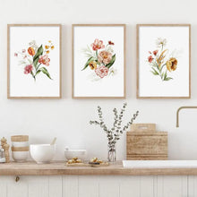 Green Gold Botanical Canvas Poster