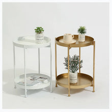Iron Double Layer Small Coffee Table