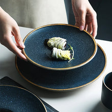 Gold Rim Ceramic Plate
