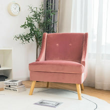Velvet Swoop Arm Accent Chair