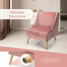 Velvet Swoop Arm Accent Chair