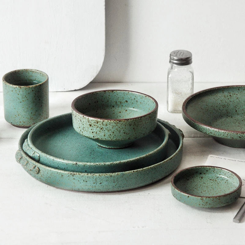 Japanese Green Retro Plate