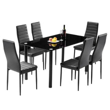 Tempered Glass Modern Dining Set