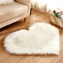 Heart Shaped Fluffy Mat
