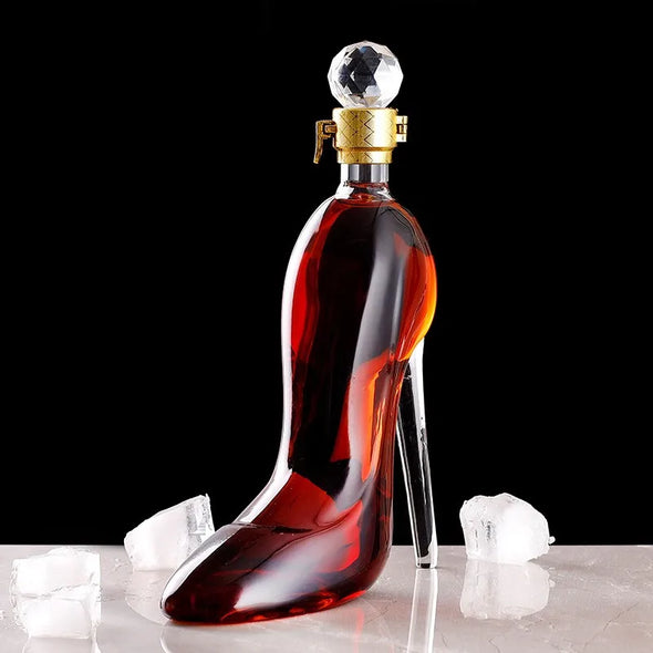 Luxurious Crystal 350/750ML High Heels Shape Decanter