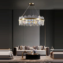 Oval Crystal Dimmable Chandelier