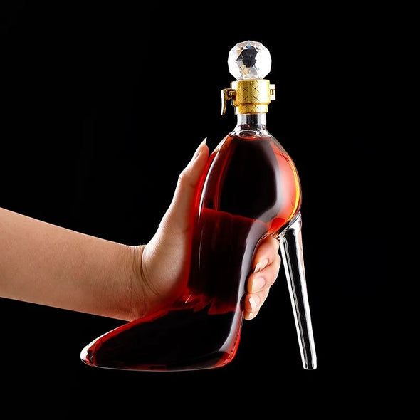 Luxurious Crystal 350/750ML High Heels Shape Decanter