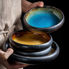 Split Glaze Ceramic Plate