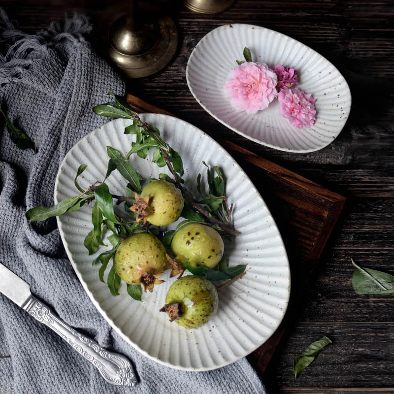Handmade Oval Ceramic Plate
