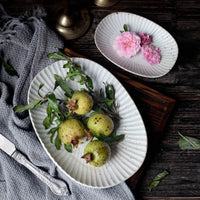 Handmade Ceramic Oval Plate - Artisan Eco-Friendly Dinnerware