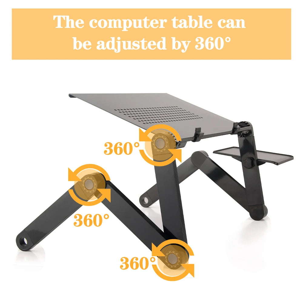 Simple Laptop Table with Keyboard Shelf - Space-Saving Desk