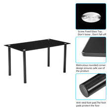 Tempered Glass Modern Dining Set