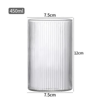 Striped Heat-Resistant Drinking Glass