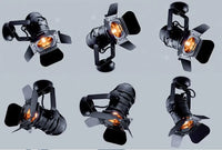 Industrial Retro Tripod Floor Lamp - Black Metal Standing Light