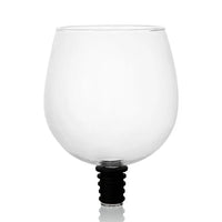 Drinking Directly from Bottle Wine Glass - Novelty Clear Design