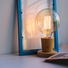 Retro Wooden E27 Table Lamp
