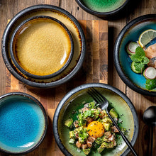 Split Glaze Ceramic Plate