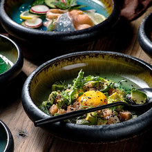 Split Glaze Ceramic Plate