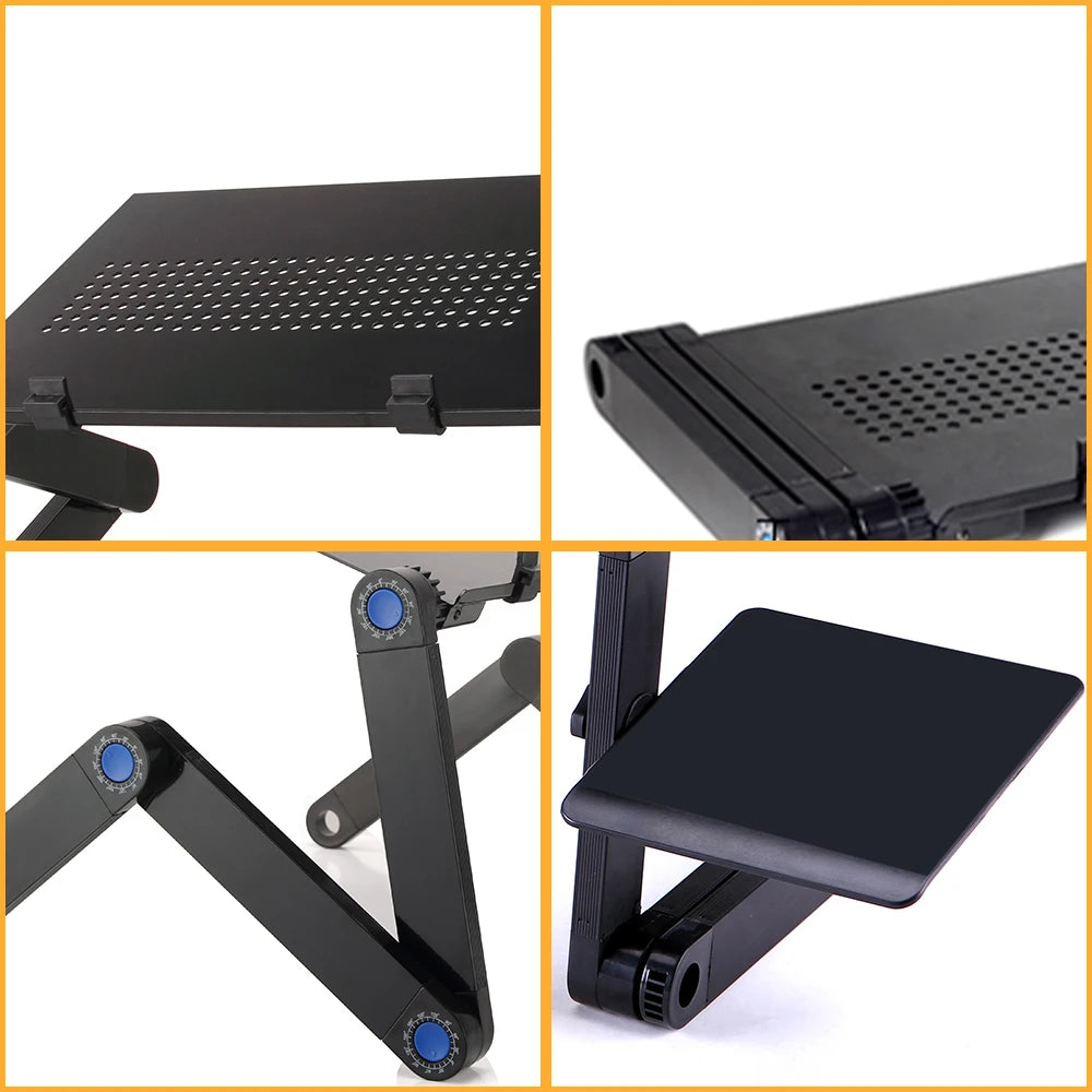 Simple Laptop Table with Keyboard Shelf - Space-Saving Desk