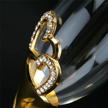 Golden Crystal Wine Glasses