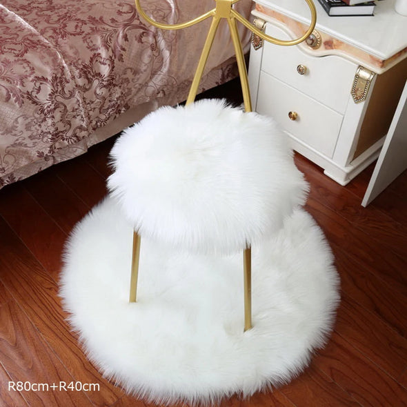 Plush Round Carpet