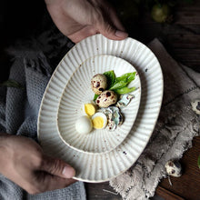 Handmade Oval Ceramic Plate