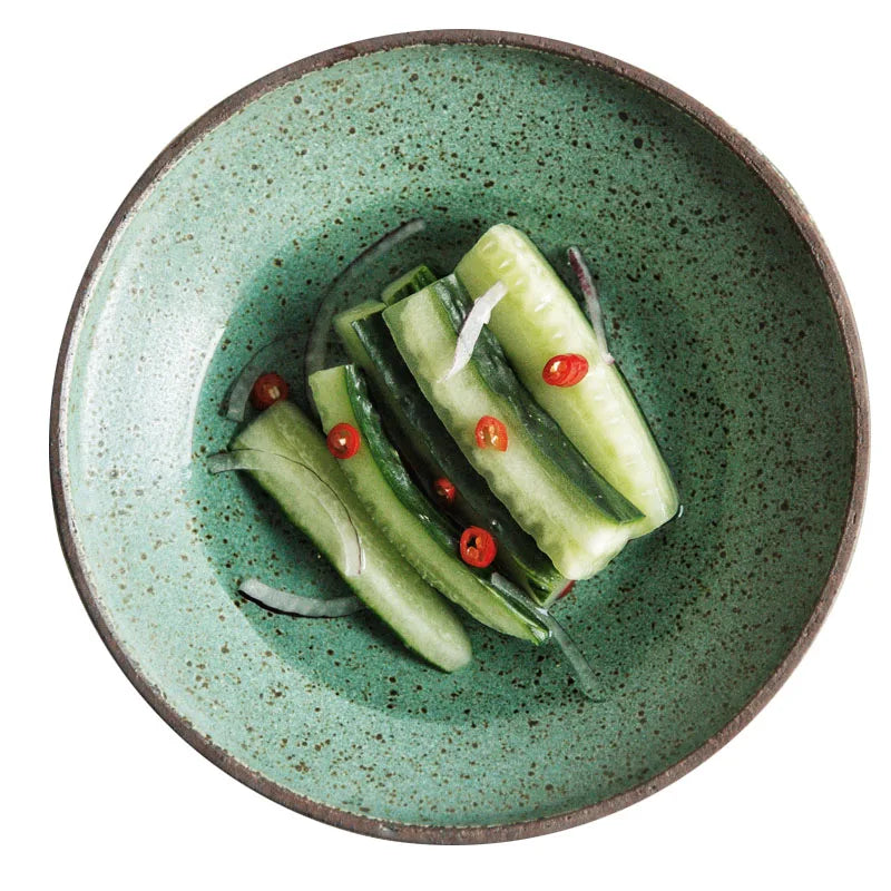 Japanese Green Retro Plate