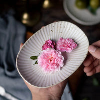 Handmade Ceramic Oval Plate - Artisan Eco-Friendly Dinnerware