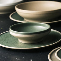 Mint Color Ceramic Dinner Plate - Fresh Eco-Friendly Design