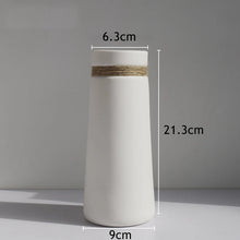 Matte Ceramic Hemp Rope Vase