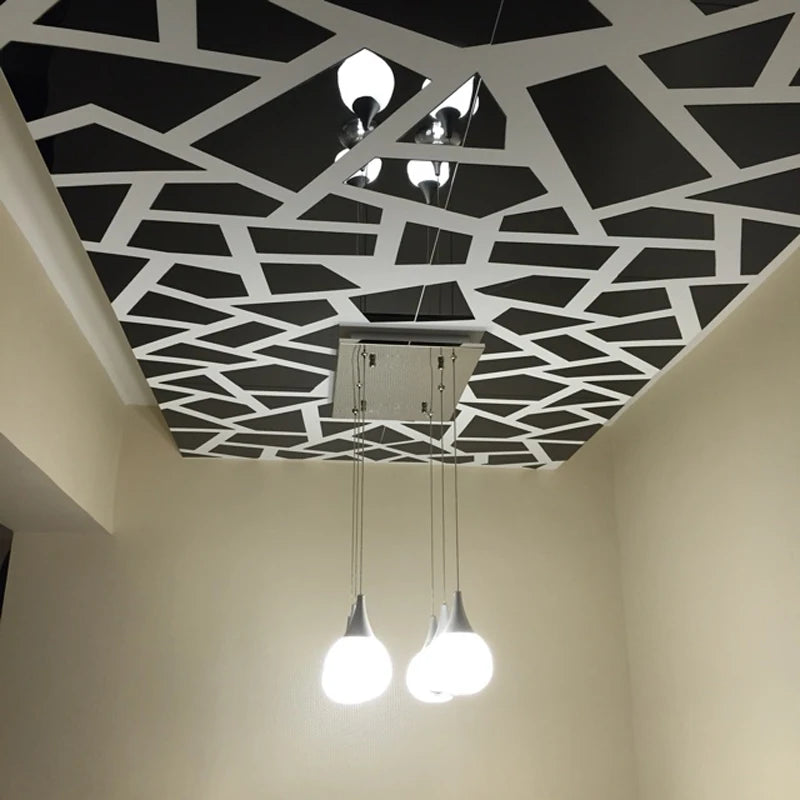 Large 3D Acrylic Wall Stickers - Decorative Mirror Effect Decals