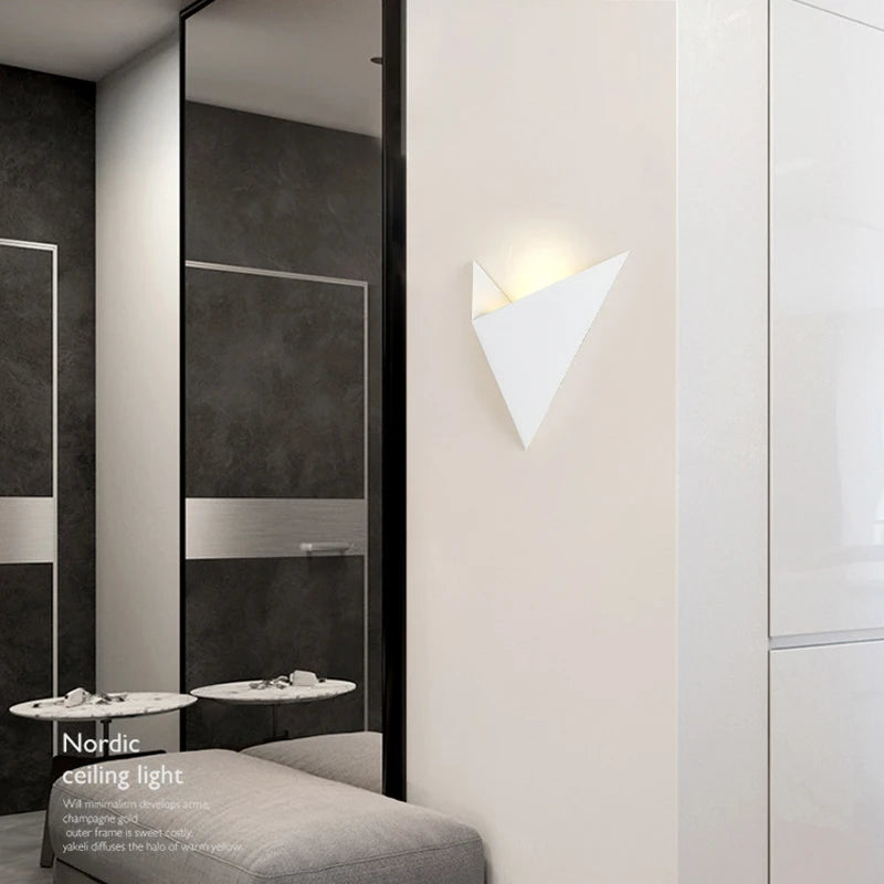 Geometric Triangle LED Wall Lamp