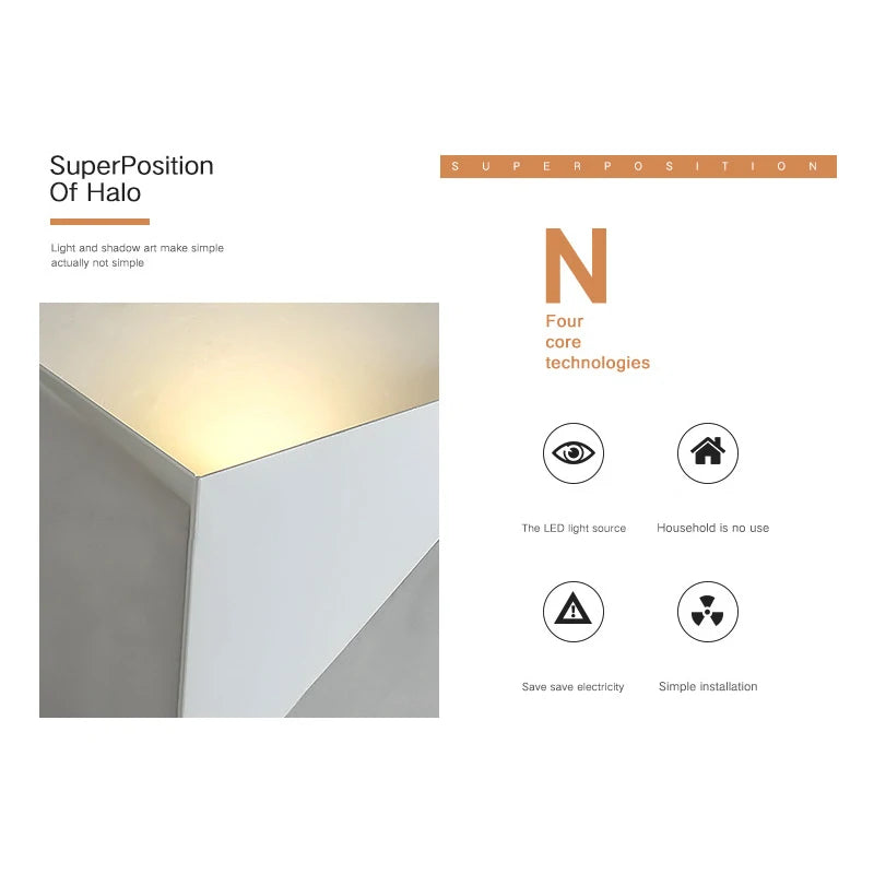 Geometric Triangle LED Wall Lamp