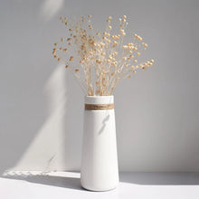 Matte Ceramic Hemp Rope Vase