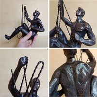 Rock Climbing Figures - Resin Adventure Sculpture Set