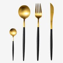 Black Gilt Rim Porcelain Dinnerware