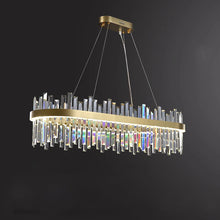 Oval Crystal Dimmable Chandelier