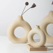 Circular Hollow Porcelain Vase