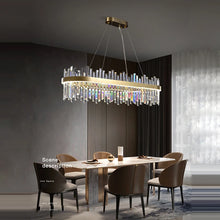 Oval Crystal Dimmable Chandelier