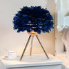 Feather Bedroom Table Lamp