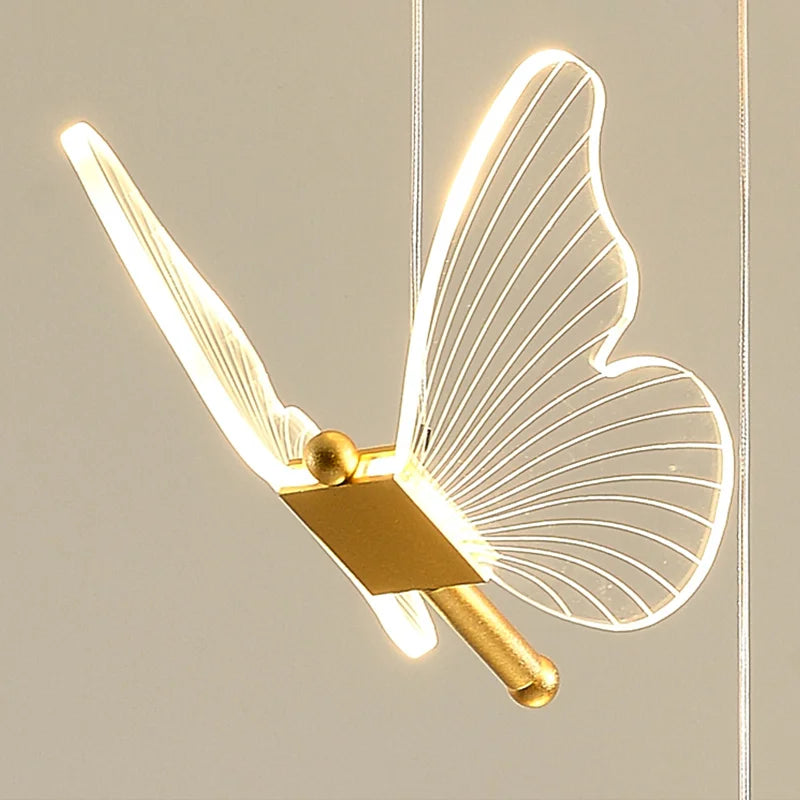 Butterfly Crystal Multi-Head Chandelier