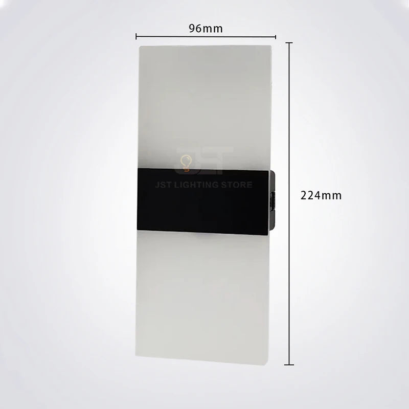 Mini 3W/6W LED Acrylic Wall Lamp - Dimmable Touch Control