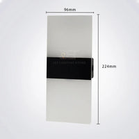 Mini 3W/6W LED Acrylic Wall Lamp - Dimmable Touch Control
