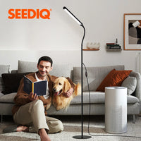 12V USB LED Floor Lamp - Adjustable Dimmable Aluminum Reading Light