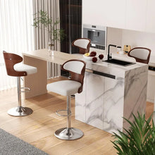 Wrought Iron Leather Barstool
