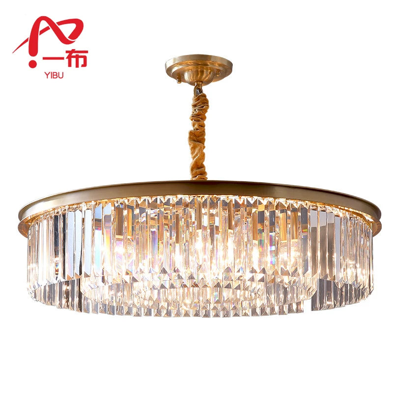 Modern Designer Luxury Crystal Chandelier - 2-Layer 55cm LED