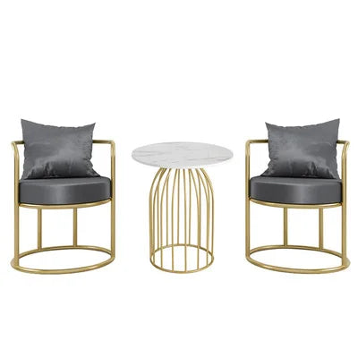 Gold Leg Back Support Chair