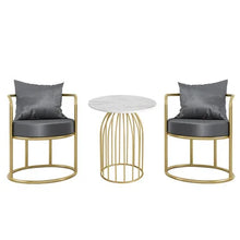 Gold Leg Back Support Chair