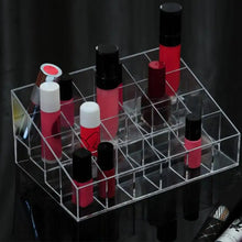 Clear 24 Grid Makeup Organizer