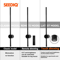Modern Minimalist Wall Lamp - 1200MM LED Aluminum Touch Control